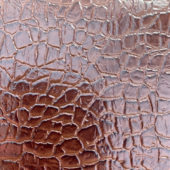 Vintage 1950’s Bobbie Jerome Brown Faux handbag with Bakelite handle and clasp - Picture 7 of 8